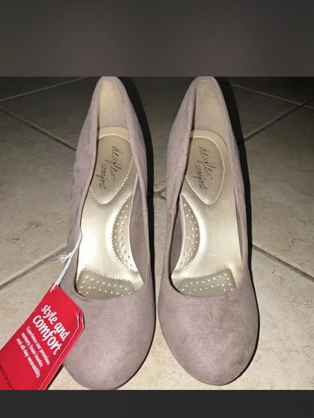 Women's Suede Wedge Heels in Dusty Rose